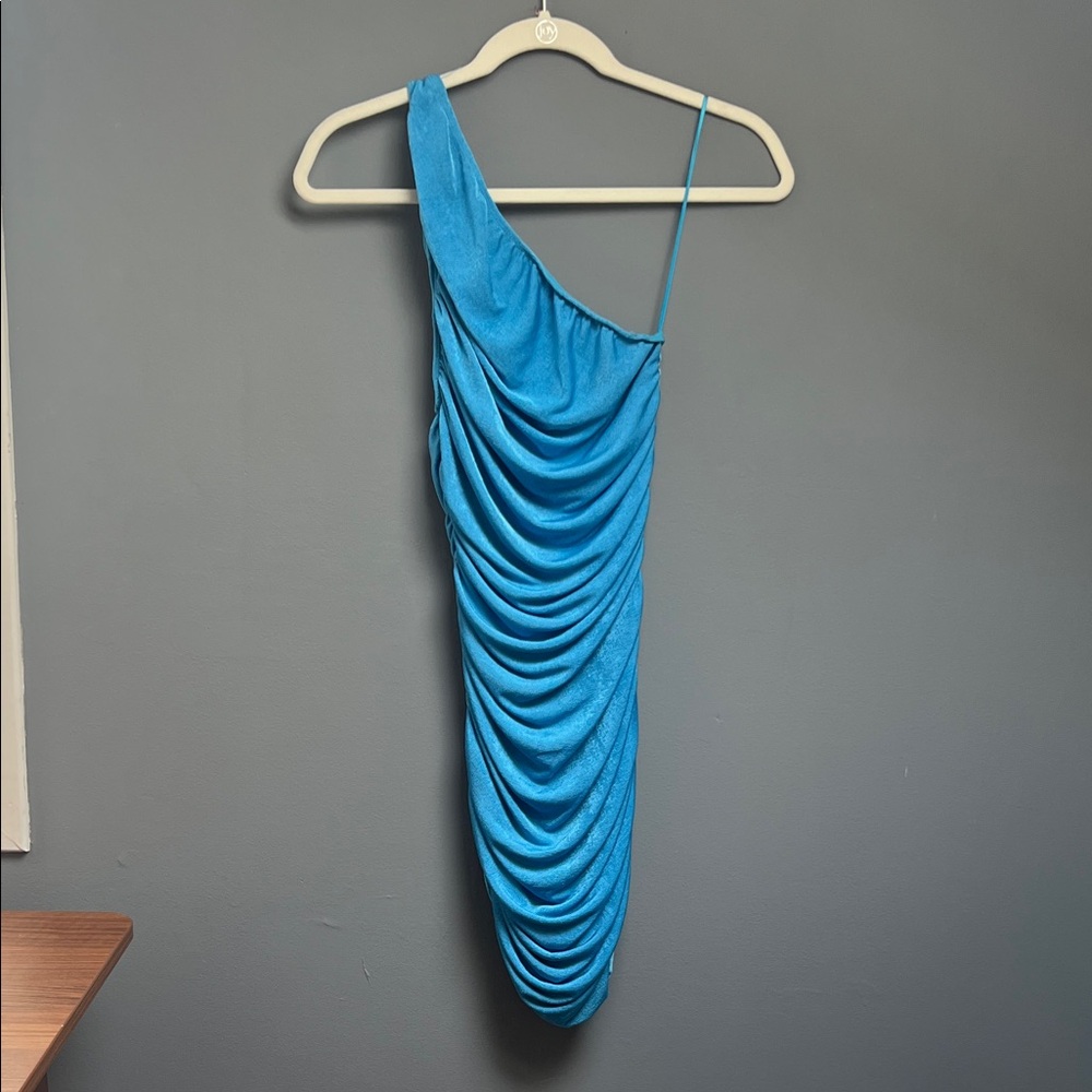 Lioness Vibrant Blue One-Shoulder Dress
